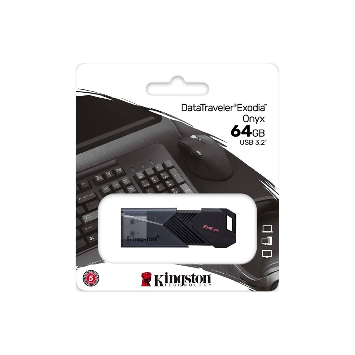 Kingston USB 3.2 DT Exodia Onyx 64GB Black